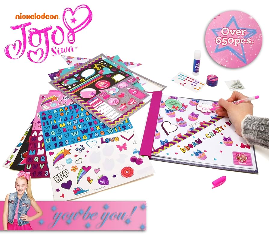 最終出品お値下げ！DIY JOJOサプライズBOX！おまけ多数付き！ Amazon.com: Jojo Siwa Scrapbook Set in Box : Toys & Games